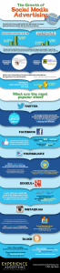 Growth of Social Media Advertising Infographic